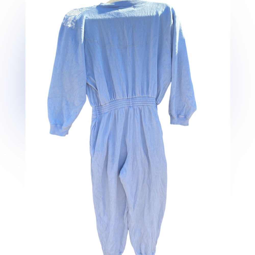Liz Thomas Vintage 1980s Chic Blue Lace Detail Jumpsuit - Picture 6 of 8
